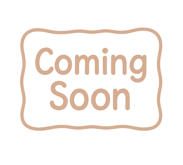 „Coming Soon“-Grafik in warmen Beige-/Rosétönen – Ankündigungsbild für neue Inhalte und Angebote auf der minimi fotografie Webseite.